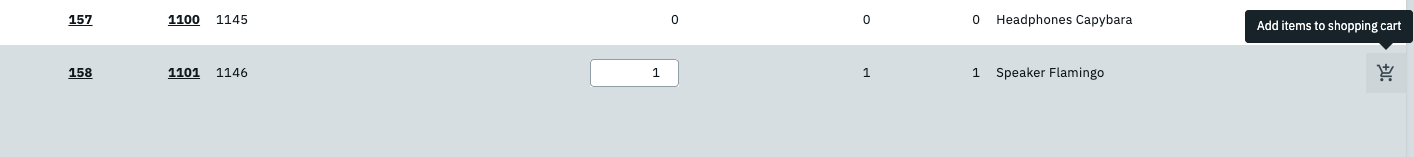 add credit note line item