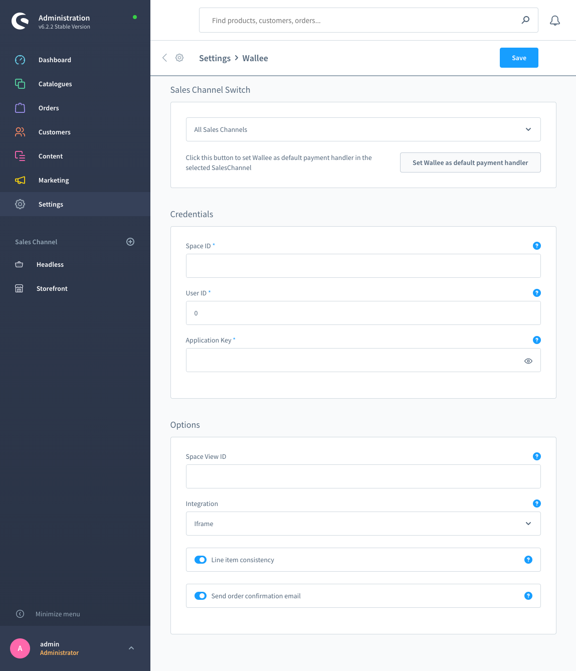 plugin configuration